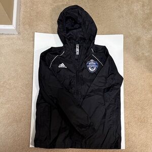 Adidas Charlotte Independence Black Youth Rain Jacket